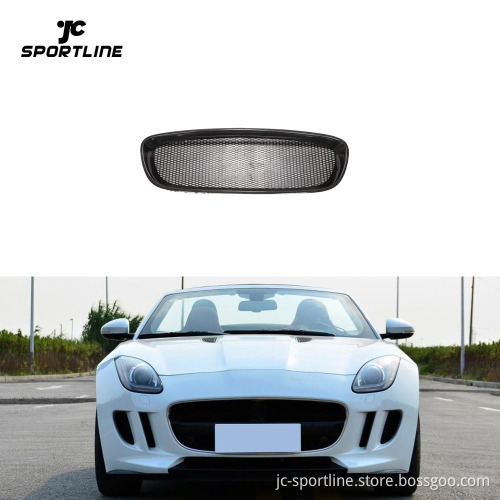 JC Sportline Carbon Fiber Front Grill Cover for Jaguar F-type Coupe 2013-2016
